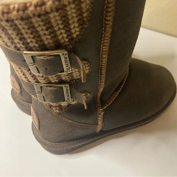 BearPaw Boshie Suede Brown and Tan Women’s Boots Size 7. Excellent Condition. - Picture 8 of 13